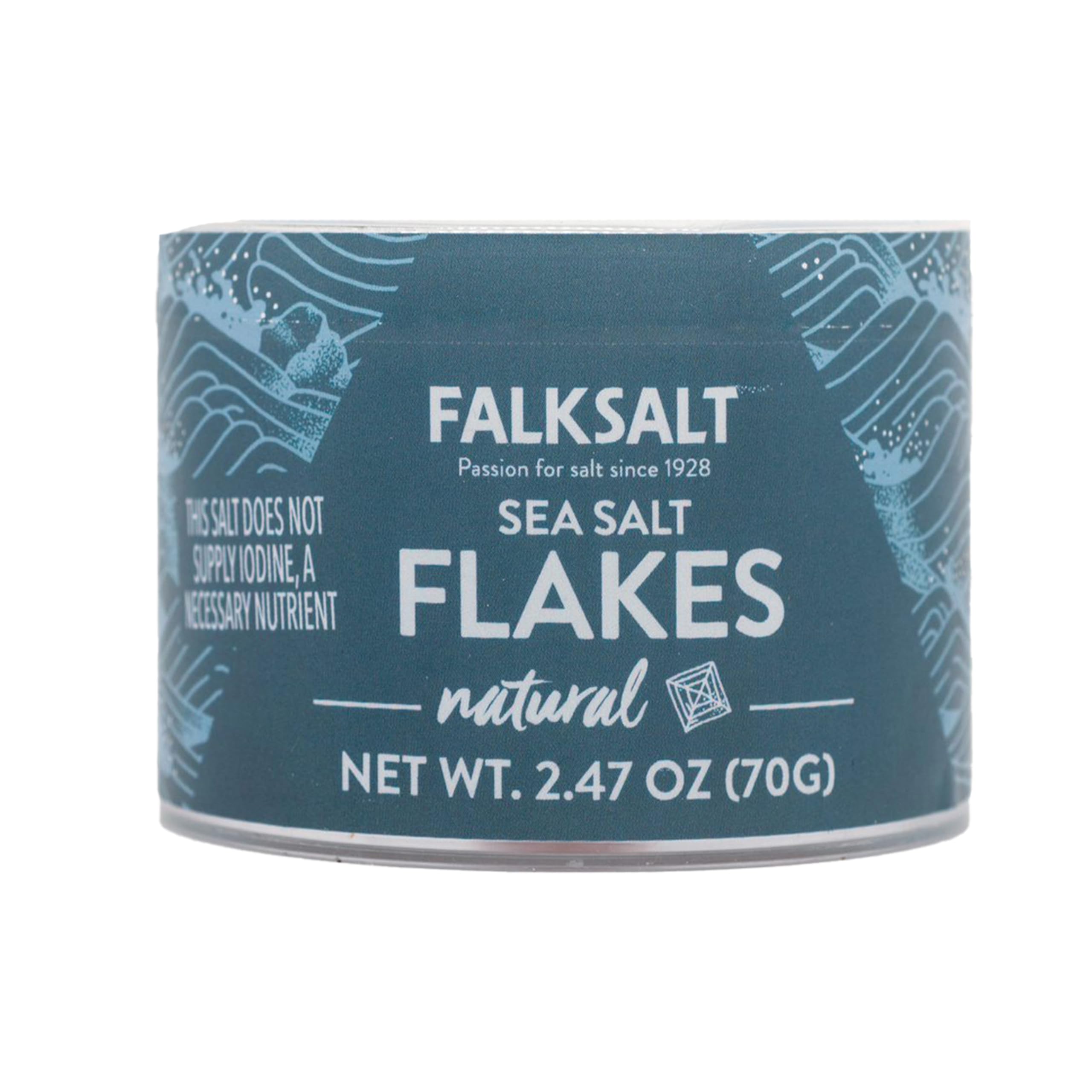 Natural Sea Salt Flakes, Handcrafted, Kosher, and All Natural Finishing Salt (2.47 oz)