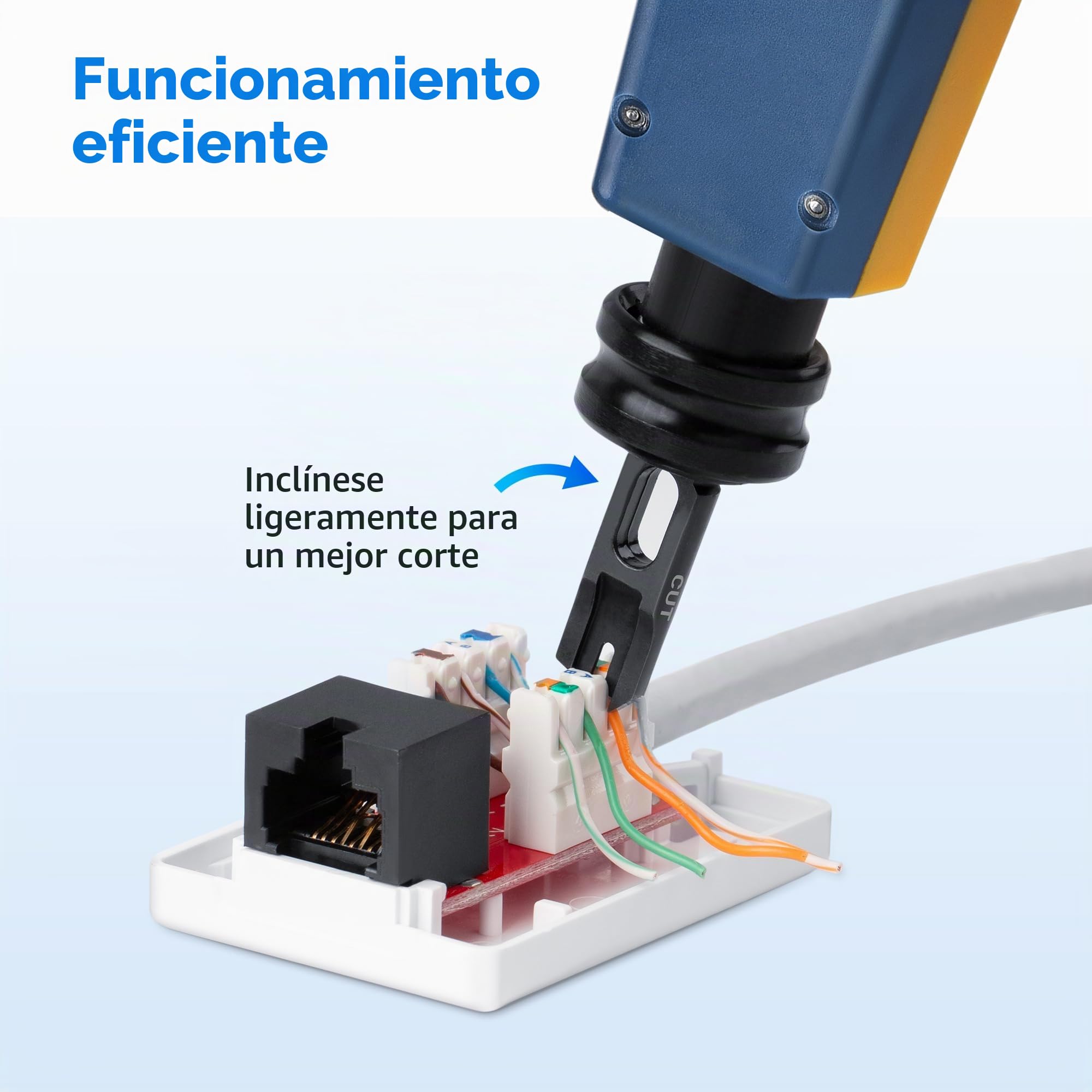 Cable Matters Punch Down Tool con 110 & 66 Blade, RJ45 Ethernet Punch Tool, Keystone Punchdown Tool para Cat 8, Cat 7, Cat 6A, Cat 6, Cat 5e, Cat 5 Network