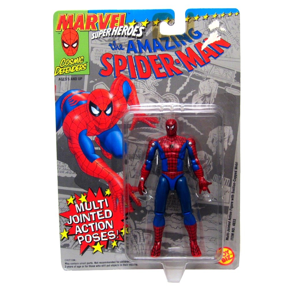 Multi Jointed SpiderMan figurka w stylu vintage (kosmiczna obrońca Marvel Superbohaterów)