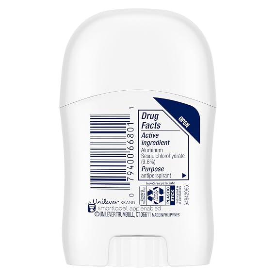 Dove Advanced Care Antiperspirant Deodorant Stick for Women Pack of 36 Clear Finish Trial and Travel Size 0.5 oz