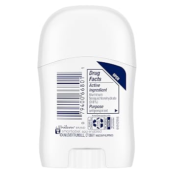 Dove Advanced Care Antiperspirant Deodorant Stick for Women Pack of 36 Clear Finish Trial and Travel Size 0.5 oz