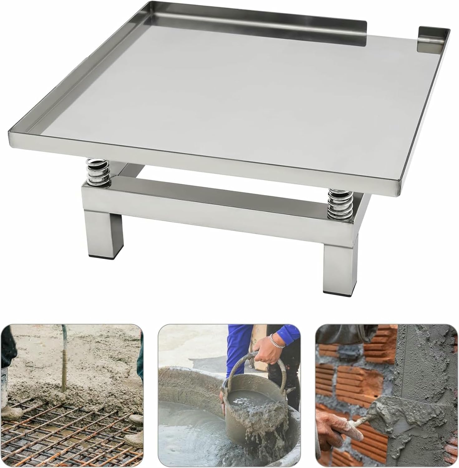 Concrete Vibrating Table, Vibration Test Bench Platform Stainless Steel Mini Vibration Table 110V