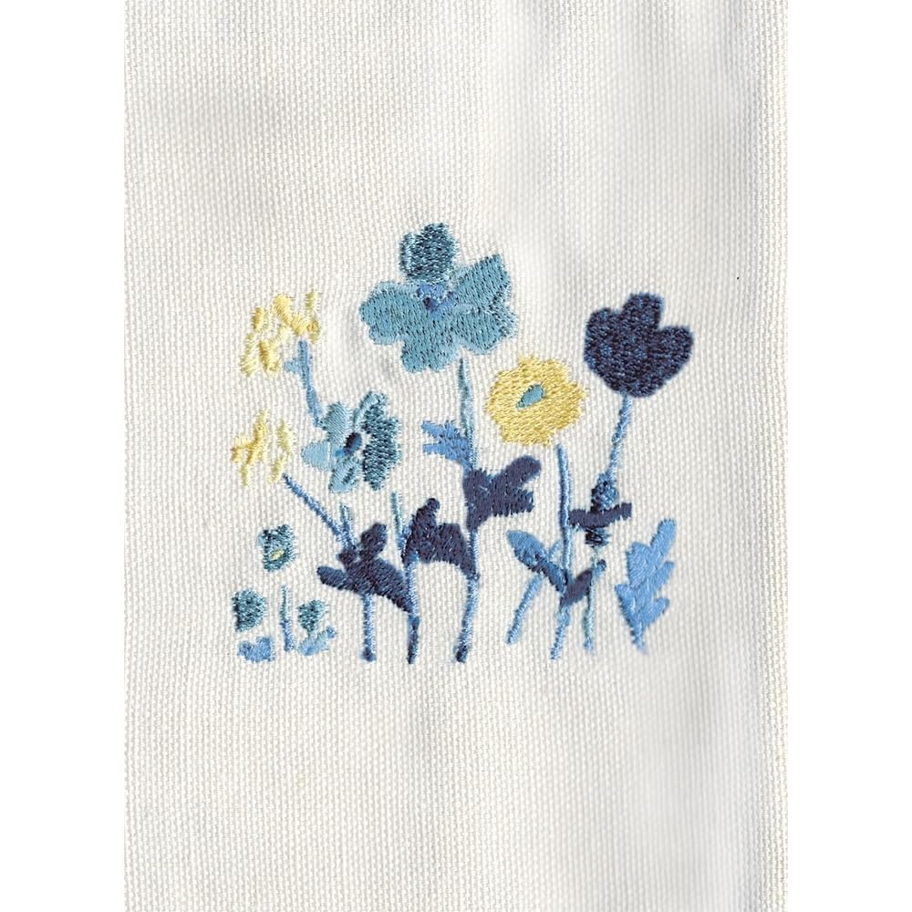 Amazon | 古川紙工 ブックカバー 文庫 刺繍 HONTOWATASHI 青い花