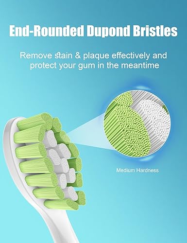 Miniatura 5 de Cabezales de repuesto para cepillo de dientes Philips Sonicare 4100 5100 Control de placa Simply Clean 1 2 Series Cabezal de cepillo eléctrico, 8