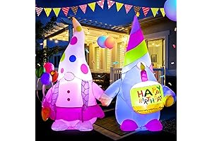 DomKom 5FT Colorful Inflatable Gnomes