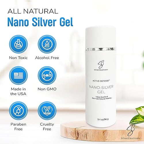 Miniatura 3 de Gel cosmético con plata nanocoloidal – Promueve la curación natural – Repara cortes raspaduras imperfecciones – Calma e hidrata – Reafirmante de la