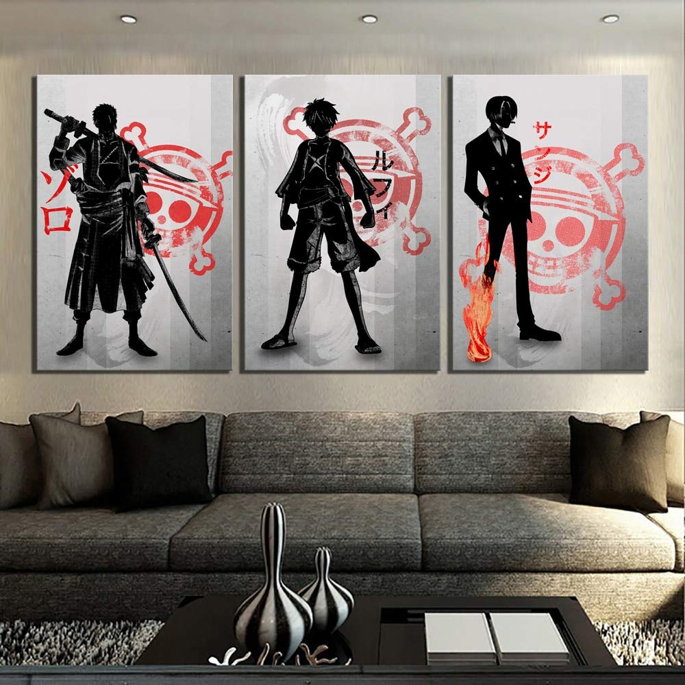 Impression sur toile intissée pour habiller un mur vide avec une peinture murale en 3 pièces