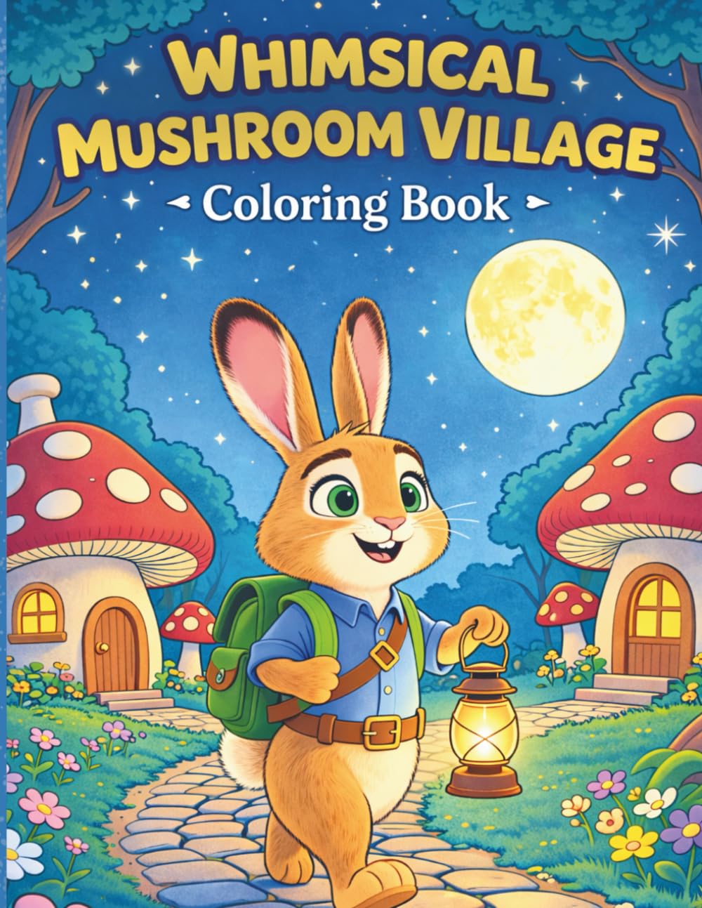 Whimsical Mushroom Village Coloring Book: A Cozy Adventure Through Magical Cottages, Lantern Paths, and Woodland Friends (Magical Worlds Coloring Series)
