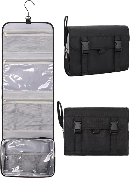 Samtour Travel Hanging Toiletry Bag with Large Capacity