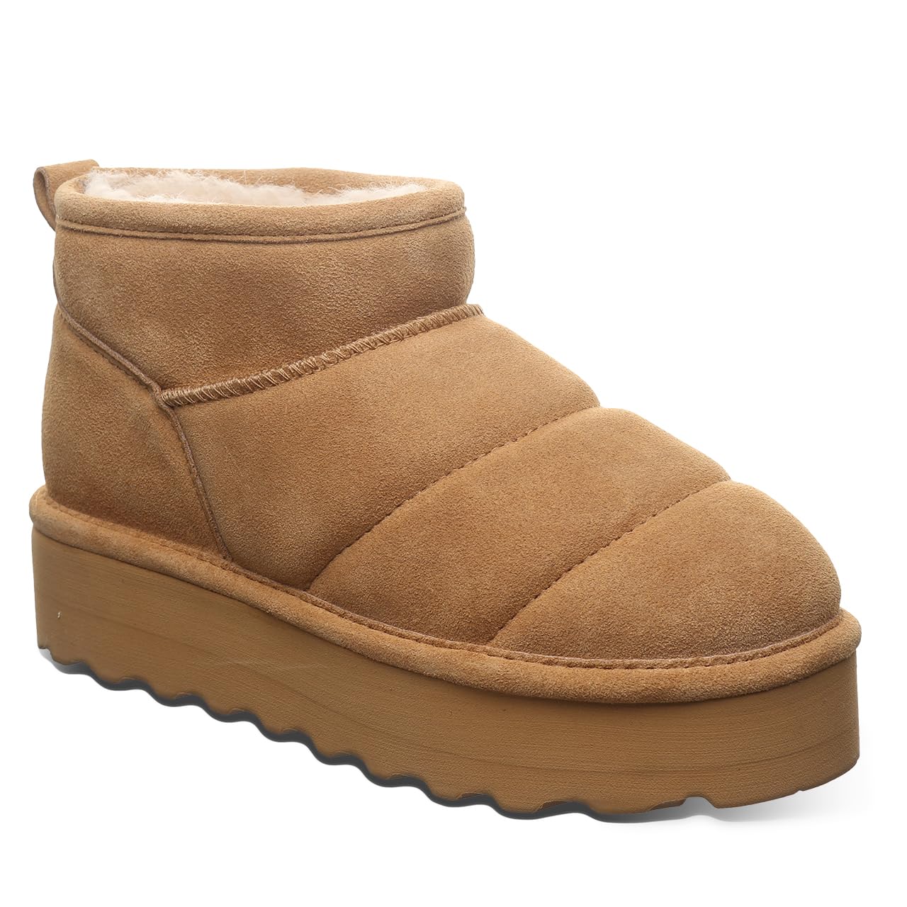 BEARPAW Womens Quilted Retro Shorty Ankle Boot
