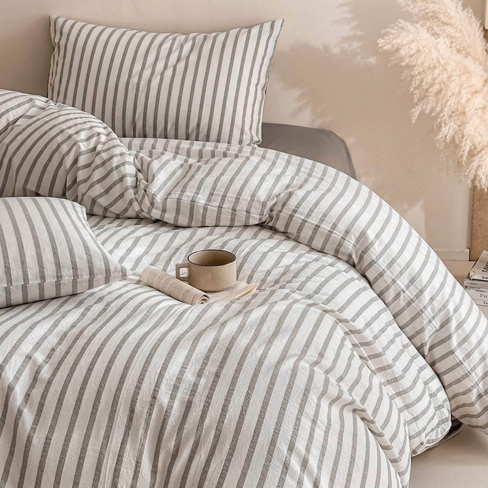 Covebett Bettwäsche 100% Baumwolle Bettwäsche Set Aesthetic Mädchen Weich Bettbezug und Kissenbezug 80x80 cm mit Reißverschluss