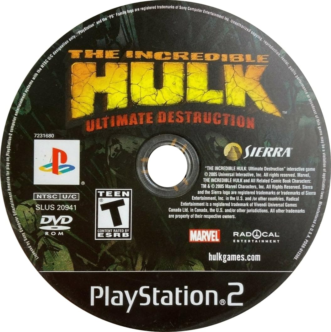 The Incredible Hulk: Ultimate Destruction - PlayStation 2 (Renewed