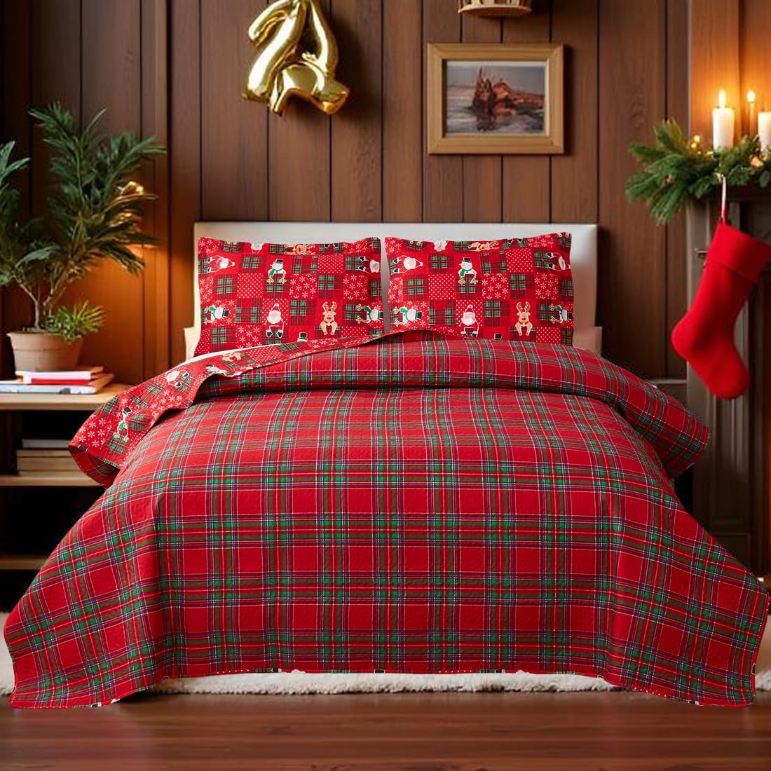 Andency Juego De Edredón Blanco Tamaño Matrimonial, Juego De Edredón De