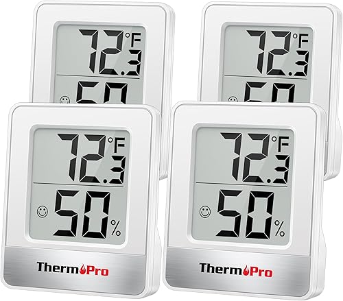 Miniatura 8 de ThermoPro TP49 - Termómetro digital de 3 piezas higrómetro digital para interiores medidor de humedad mini higrómetro termómetro con monitor de