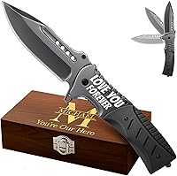 Vista 11 de Grand Way Navaja de bolsillo personalizada – Regalo personalizado para hombres y mujeres, regalos de cumpleaños, papás, padre, marido, hombres