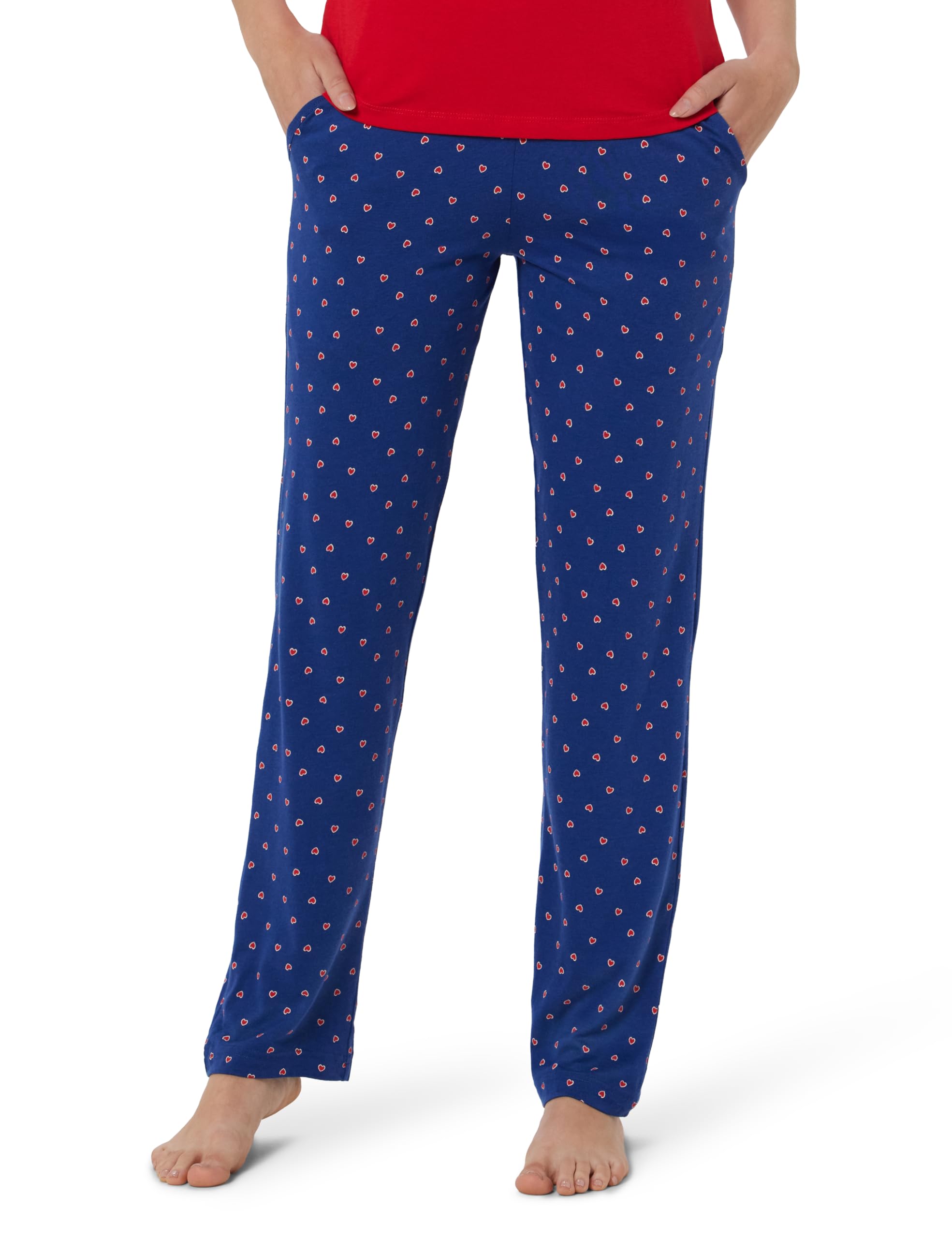 van heusen Women Lounge Pants - Modal Cotton - Allover Print, Functional Pocket, Ultra Soft, Drawstring Waist_55307_Subdued Hearts_S-picture-29