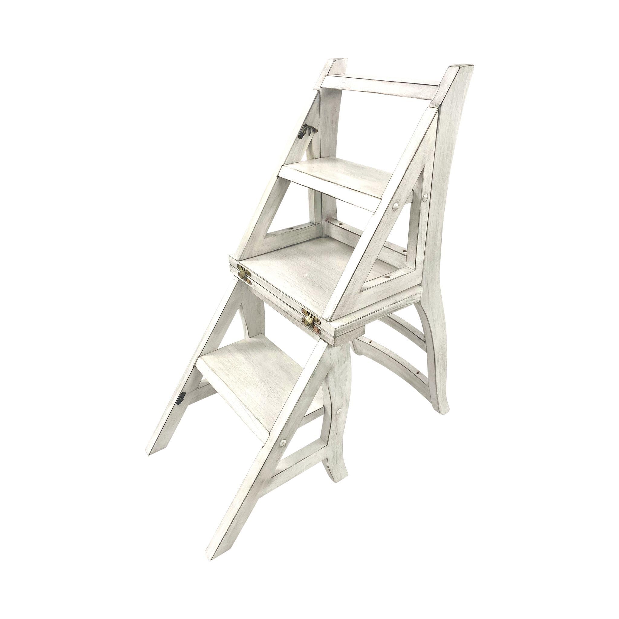 Amazon.com: Carolina Chair & Table Antique Folding Library Ladder