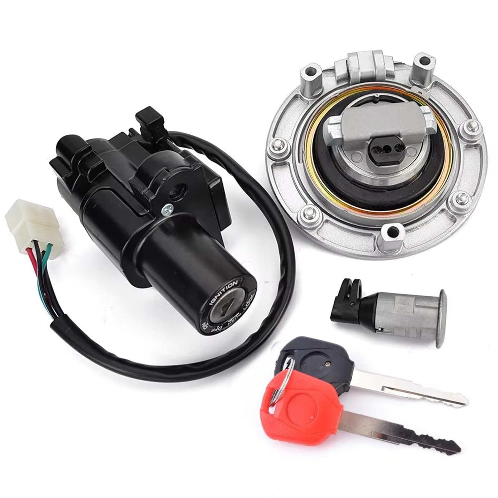 Ignición Moto Cerraduras Para CBR600 CBR600F PC35 F4 F4I CBR600RR CBR900RR CBR929 CBR954 CBR1100XX CB600F Interruptor Encendido Bloqueo Asiento Cerradura Encendido
