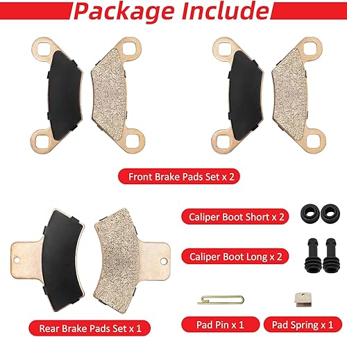 Miniatura 7 de Pastillas de Freno Delantero Trasero Sinterizado para Polaris Sportsman 335 400 500 Magnum 325 500 Trail Boss 325 330 Trail Blazer 250 400 Scrambler