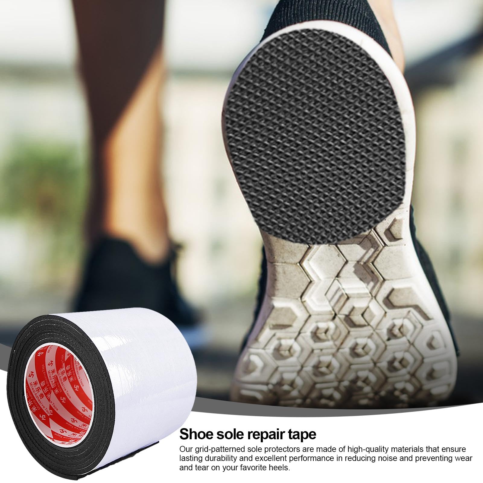 stickers voor geluidsreductie van de hiel van schoenen | set