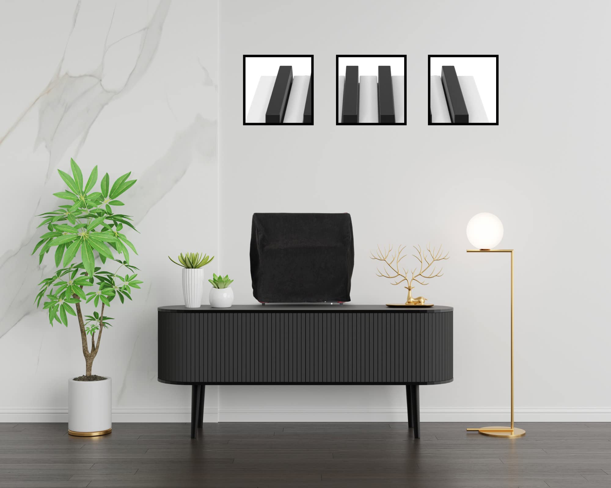 Alpenklang Akkordeon Case - Schutzhülle für 72 Bässe - Abmessungen: ca. 44 x 26 x 40 cm - Moderner Velours-Schwarz