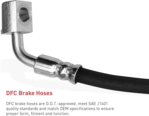 Miniatura 2 de Dynamic Friction Company Manguera de línea de freno delantero derecho 350-80055 para Mazda CX-3 2016-2017