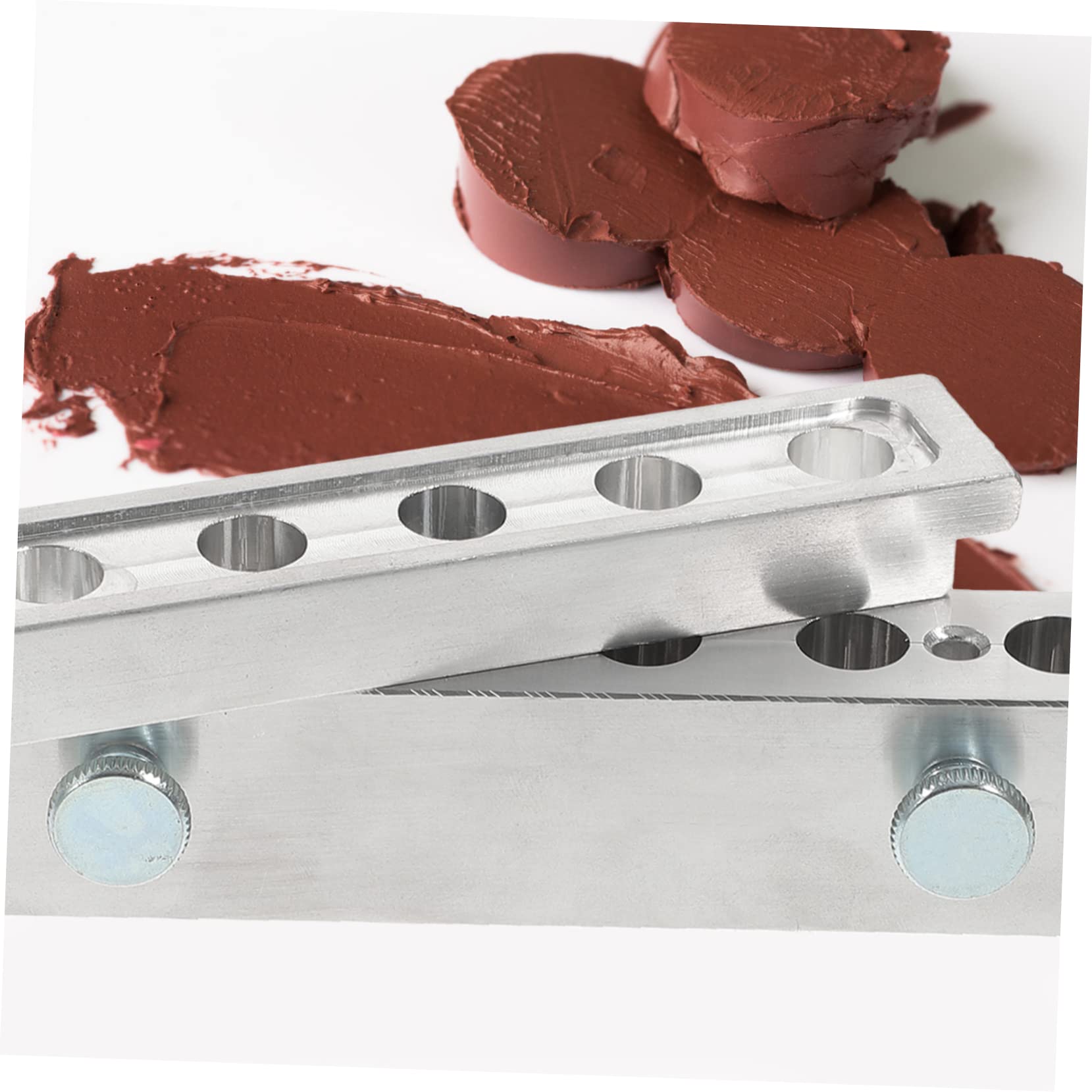 Molde de Aluminio para Lápiz Labial Cavidades Duradero para DIY Bálsamo Labial Accesorio para Maquillaje Manualidades