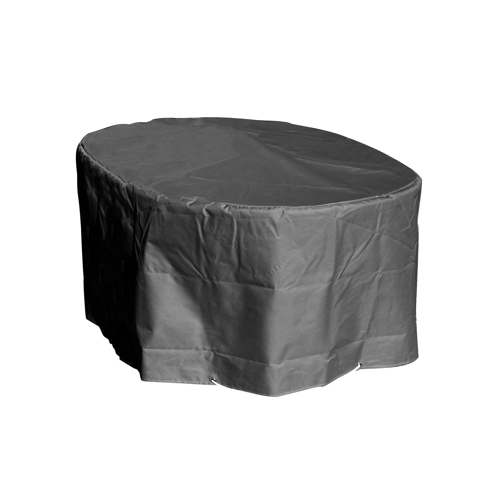GREEN CLUB Housse de Protection Table Ovale de Jardin Haute qualité Polyester L180 x l 110 x h 70 cm Couleur Anthracite