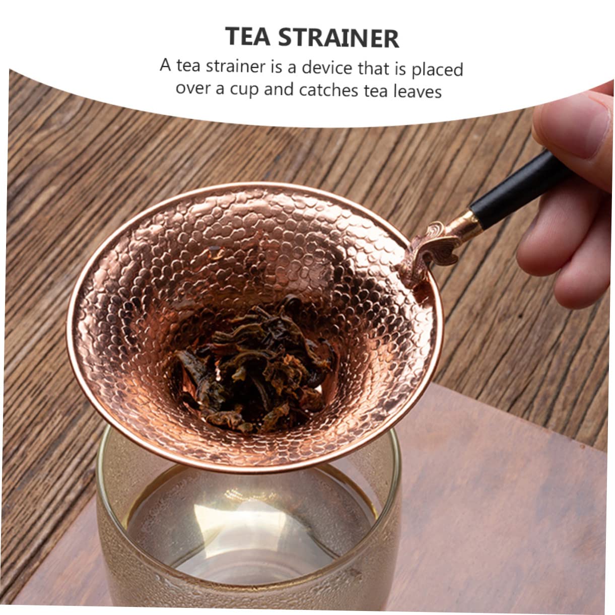 Amosfun 3 Piezas fuga de té colador de jugo cesta del infusor filtro de té de estilo japonés colador de infusionador de te infusor te chino de para cobre