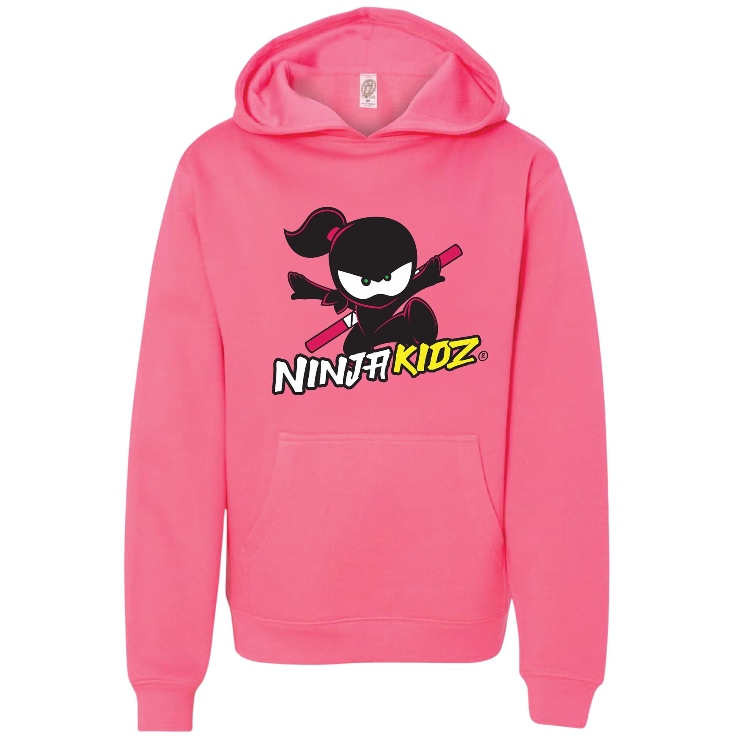 Ninja Kidz Official Original Logo Girl Pullover Hoodie, Dress your Ninja Kids in Cool Kids Clothes, Ninja Sweatshirt Merch