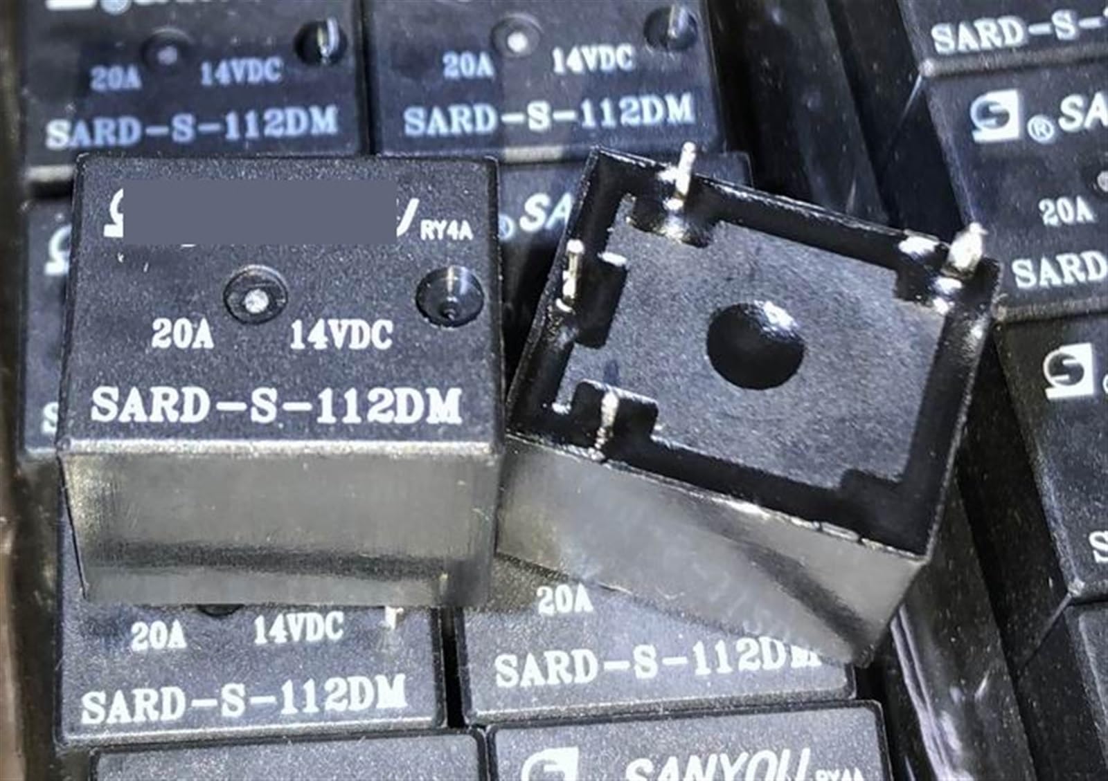 Relais 4 broches KmoNo SARD-S-112DM haute capacité 20A pour commutation 12V
