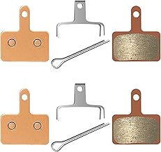 2 Pairs Copper Based Sintered MTB Bicycle Disc Brake Pads for Electric Bike Electric Scooter Compatible with B01S TRP Tektro MT200 M355 M446 M315