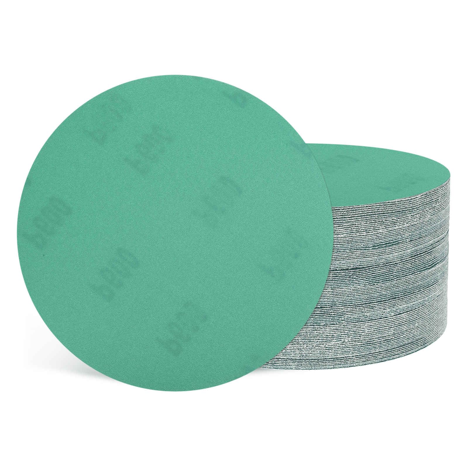 Kozelo 50 Pcs Sanding Discs 152 mm 600 Grit Hook and Loop Orbital Sandpaper Suitable for Metal Wood Furniture DIY Grinding and Polishing, Green โ image 1