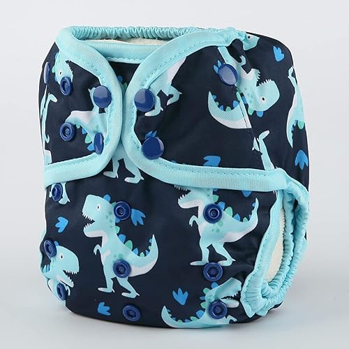 Miniatura 9 de Pañal para bebé, talla única, 8 libras a 36 libras (flores rosas)