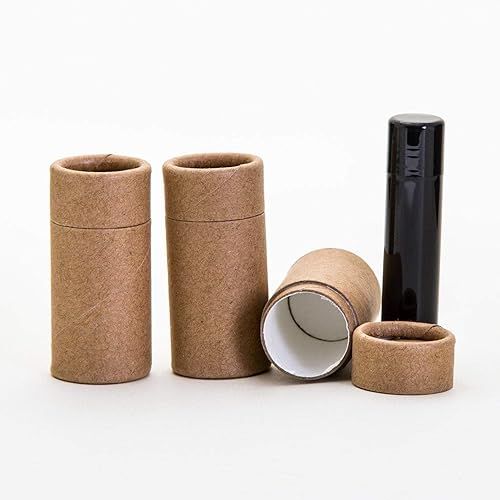 1/2 OZ Short Kraft Cartón Lip Balm/Desodorante/Cosmético/Loción Tubos x1000