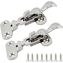 316 Stainless Steel Anti-Rattle Lockable Hatch Hold Down Clamp Latch