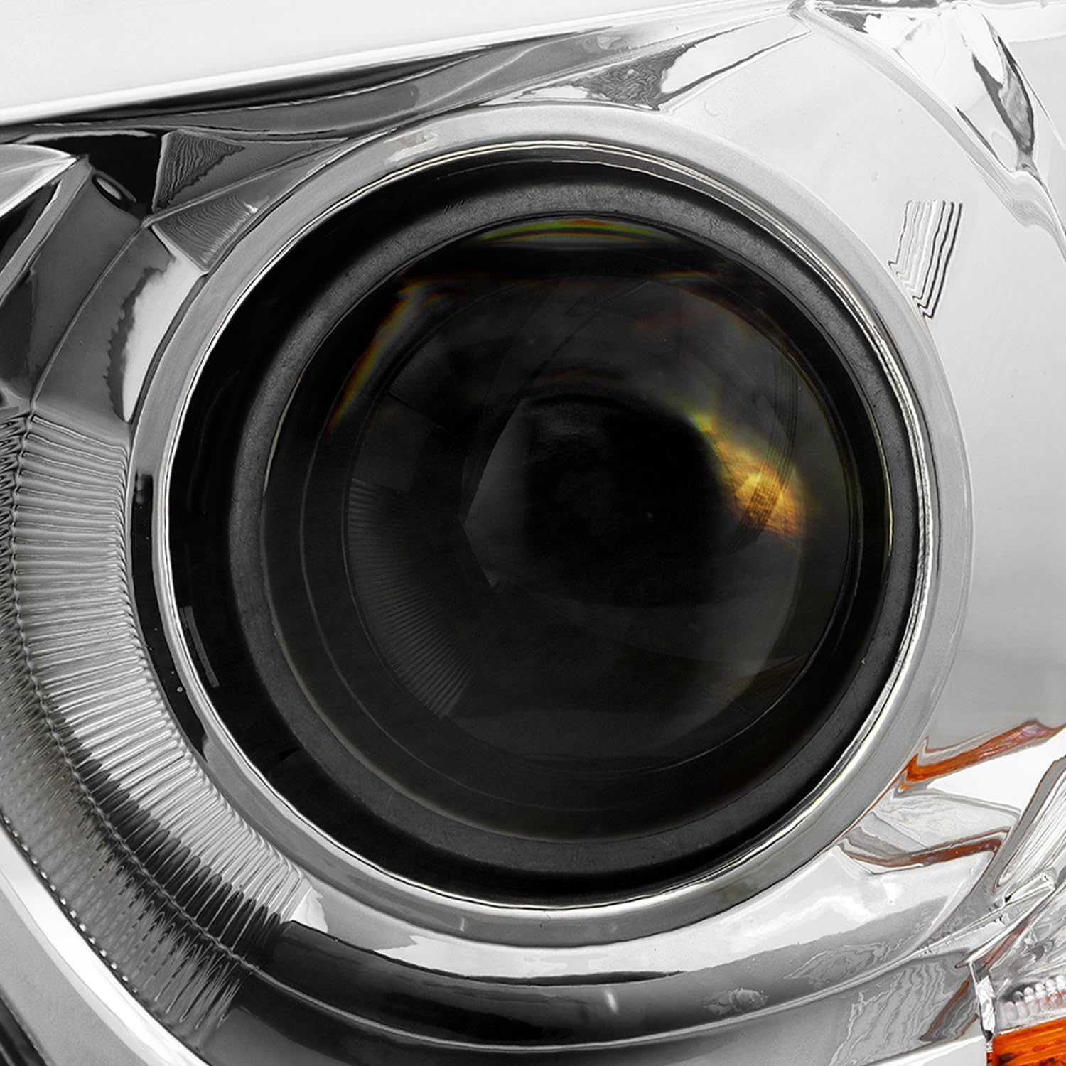 AKKON - Fits 2014 2015 2016 Toyota Highlander Chrome Projector Headlights Headlamps Pair Driver Left+Passenger Right