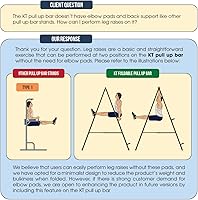 Vista 6 de KT High and Foldable Pull Up Dip Station Power Tower Stable Adjustable Multifunctional Exercise Machine Durable Home Gym Strength Training Fitness