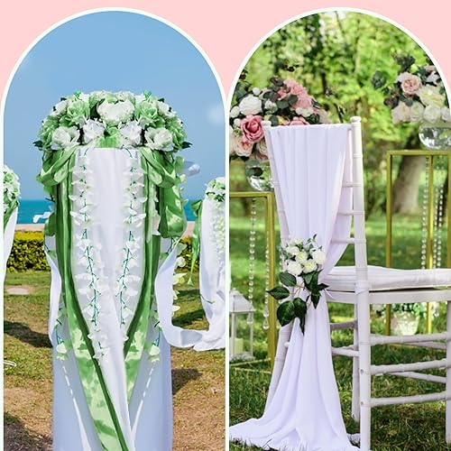 Miniatura 654 de Cinta de satén verde esmeralda de doble cara de 1-1/2 pulgadas x 50 yardas, cinta de poliéster verde esmeralda para envolver regalos, muy adecuada