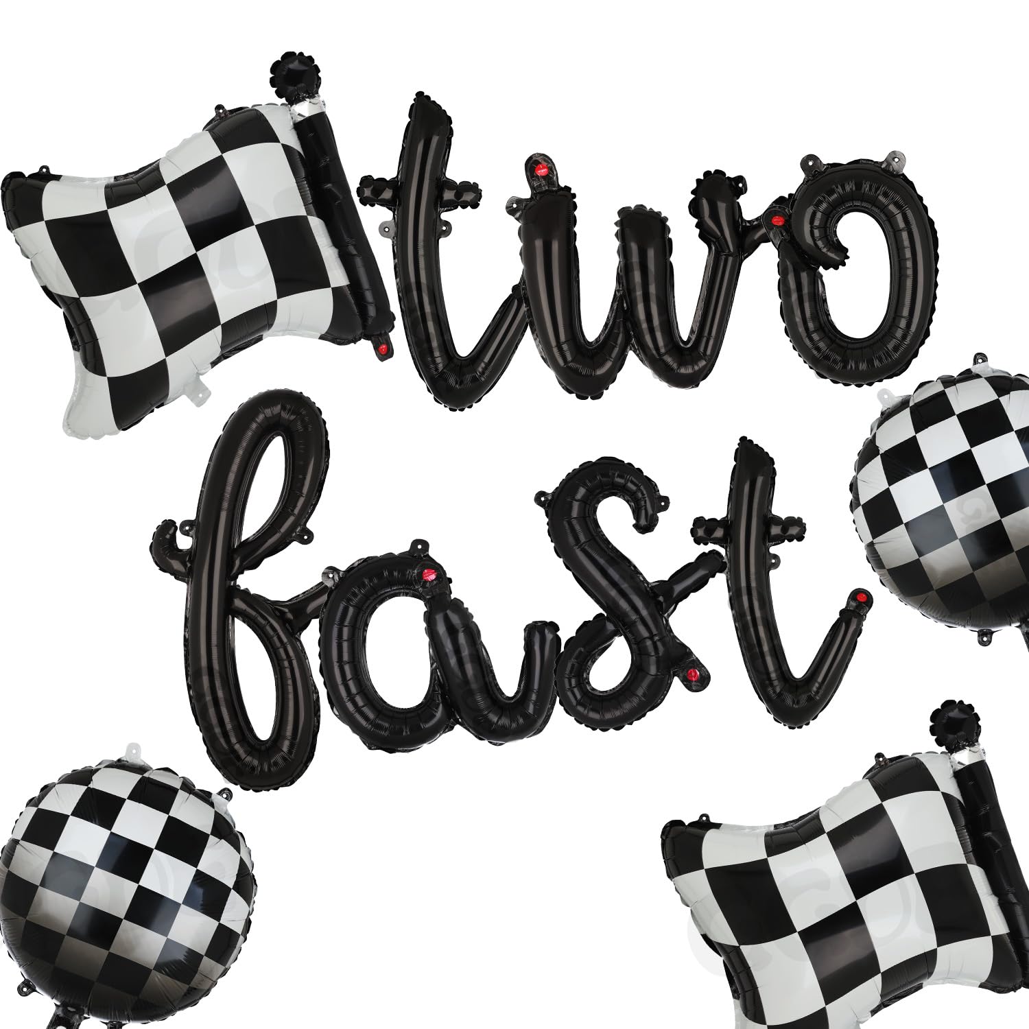 'Two Fast' 2nd Birthday Sign – Race Car Theme Felt Banner, 11.8x17.7 Inches, With Glue Dots - View #12