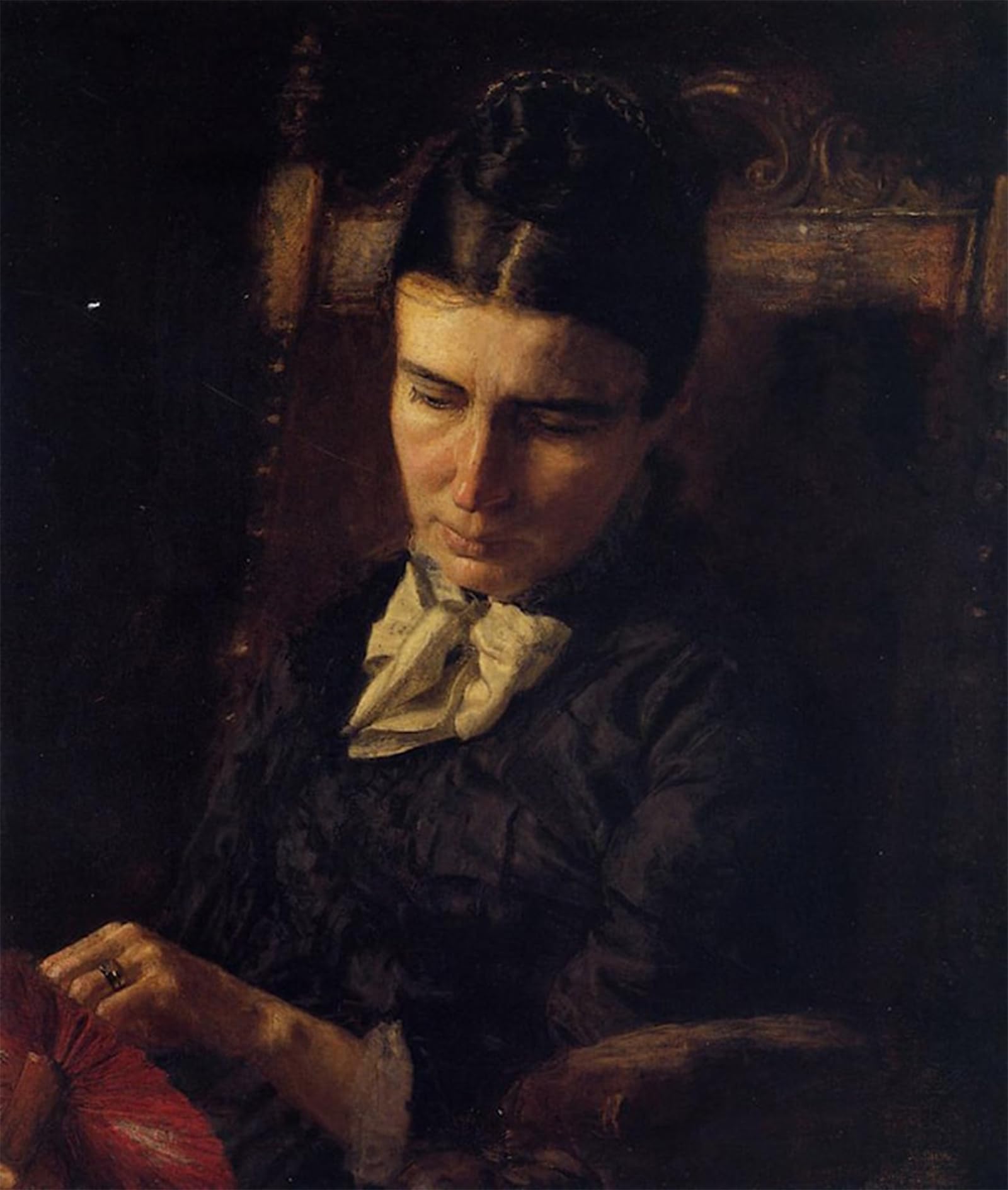 ARTXLXXBN Famous Prints Artwork Pictures Poster Painting Art Portrait of Sarah Ward Brinton Eakins Artwork Landscape Pictures for Home Decor 60x90cm