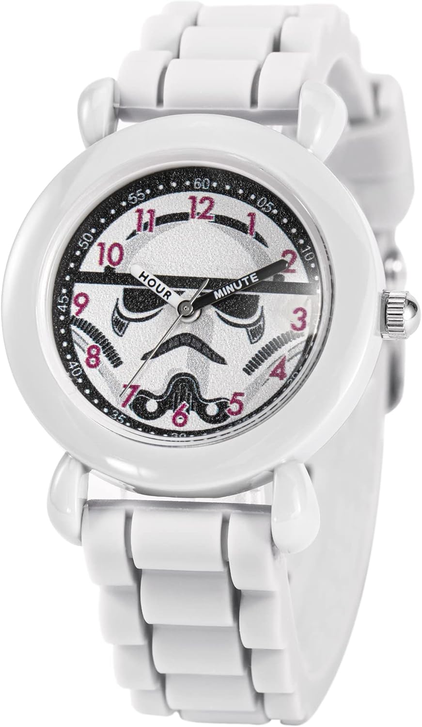 Star Wars The Mandalorian Kids' Plastic Time Teacher Analog Quartz Silicone Strap Watch