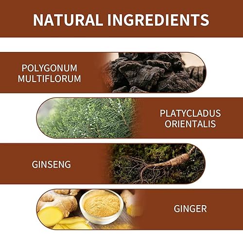 Miniatura 6 de Barra de champú Fallopia Multiflora para cabello negro y grueso, jabón Polygonum con red espumosa, champú de extracto He Shou Wu, limpia