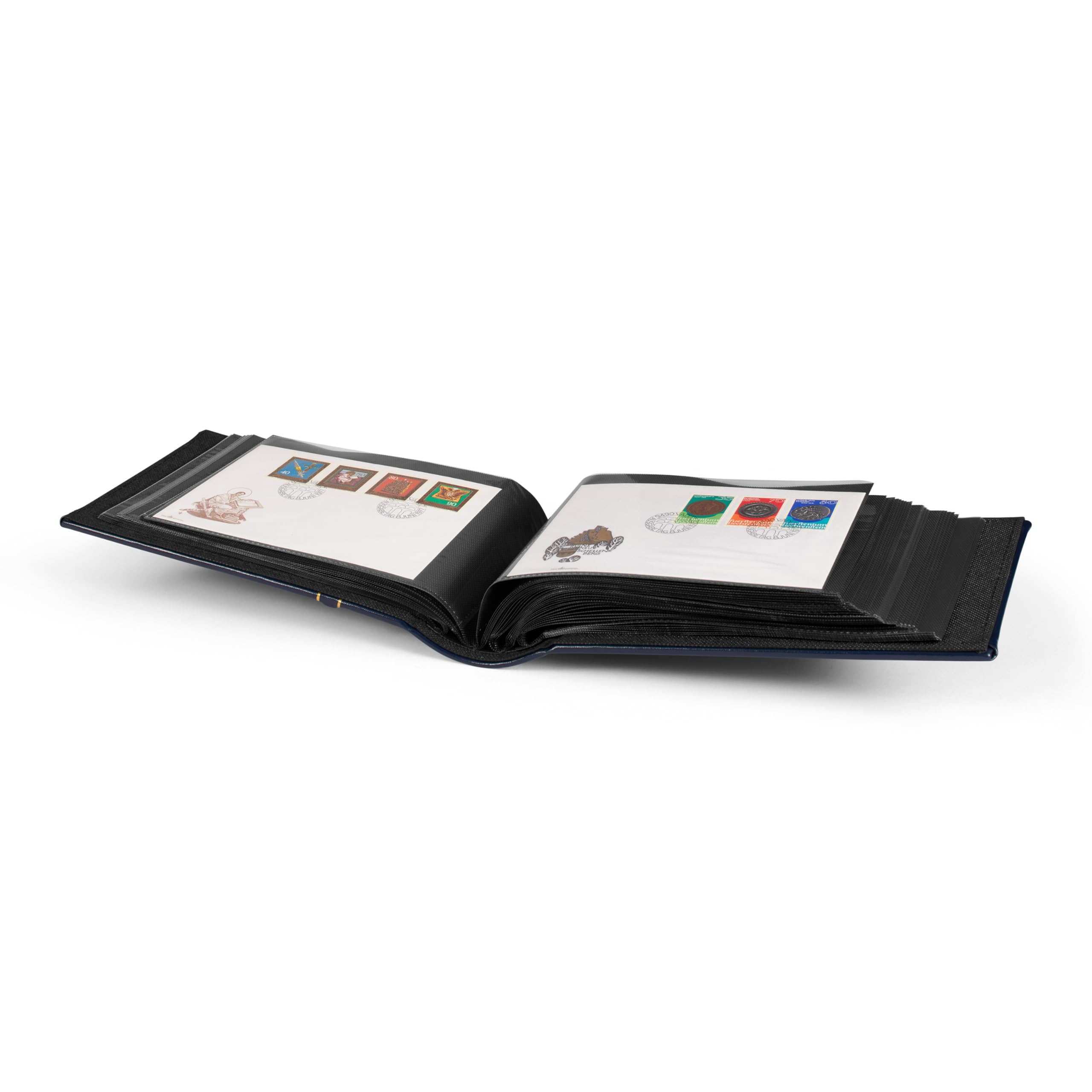 Leuchtturm 322665 Álbum de recortes para 100 sobres de primer día (FDC) o cartas en C6 - azul