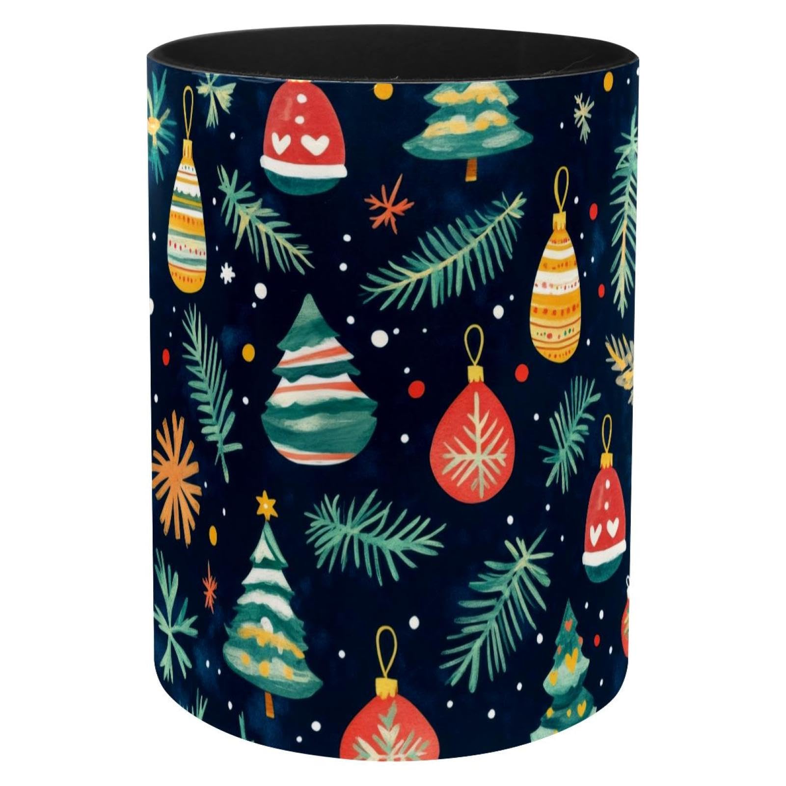 Porte-stylo en métal Noël pot à crayons de bureau organiseur pinceaux maquillage