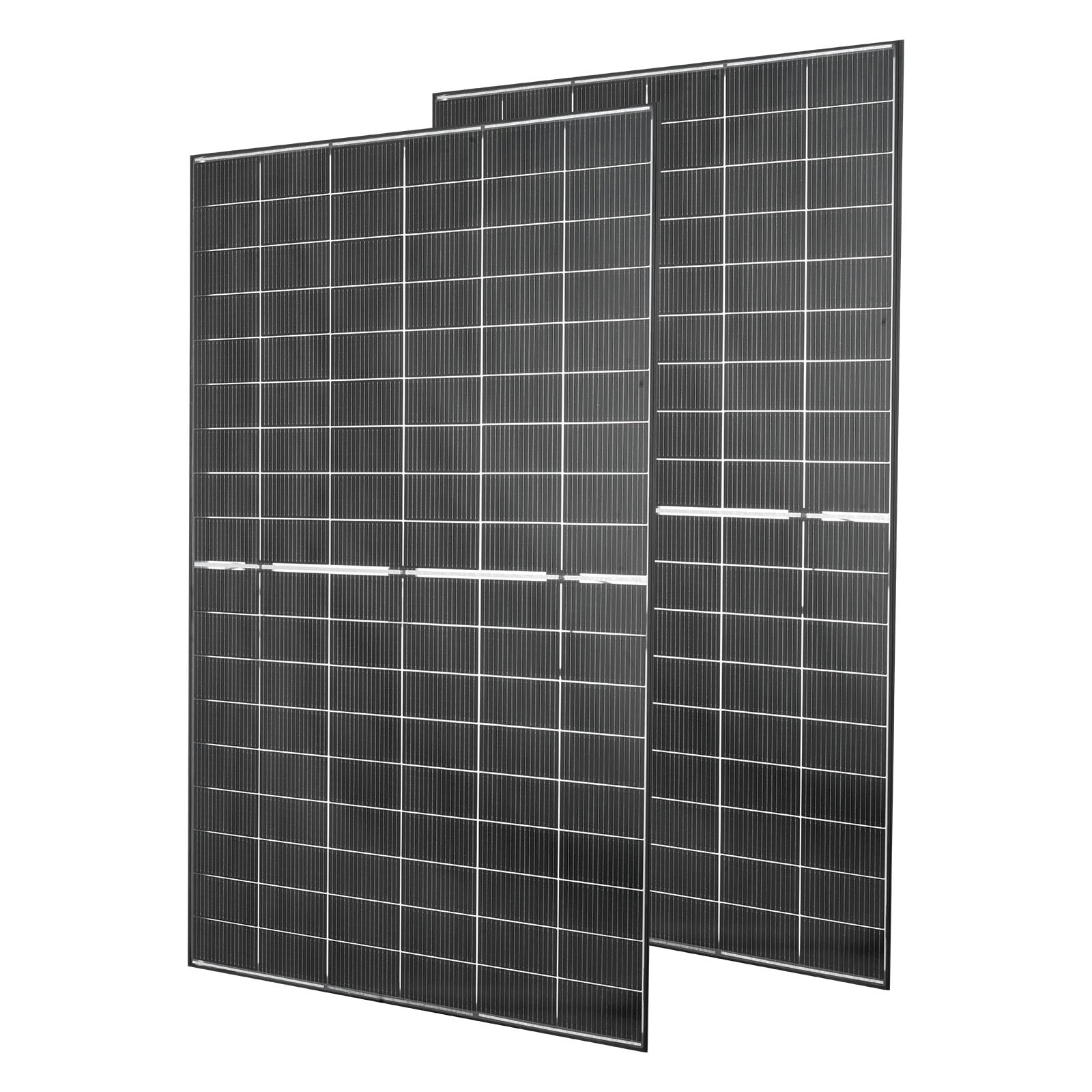 VEVOR Panel Solar 400W 2 Piezas, Módulo Solar Monocristalino Bifacial, Marco de Aluminio y Salida MC4, Eficiencia hasta 24%, IP65 Impermeable, para Autocaravanas Barcos Balcón Sistema fuera de la Red