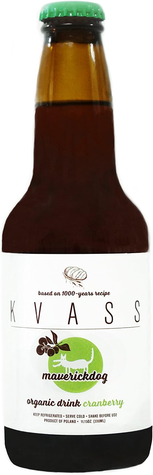 KVASS ORGANIC DRINK PROBIOTIC 8-PACK (Cranberry)