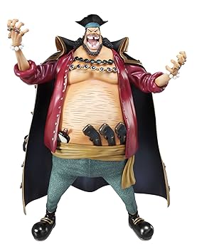 フィギュアリペイント（モノクロ）　ワンピース　マーシャル・Ｄ・ティーチ リペイント ワンピース 黒ひげ マーシャル・D・ティーチ 貯金箱