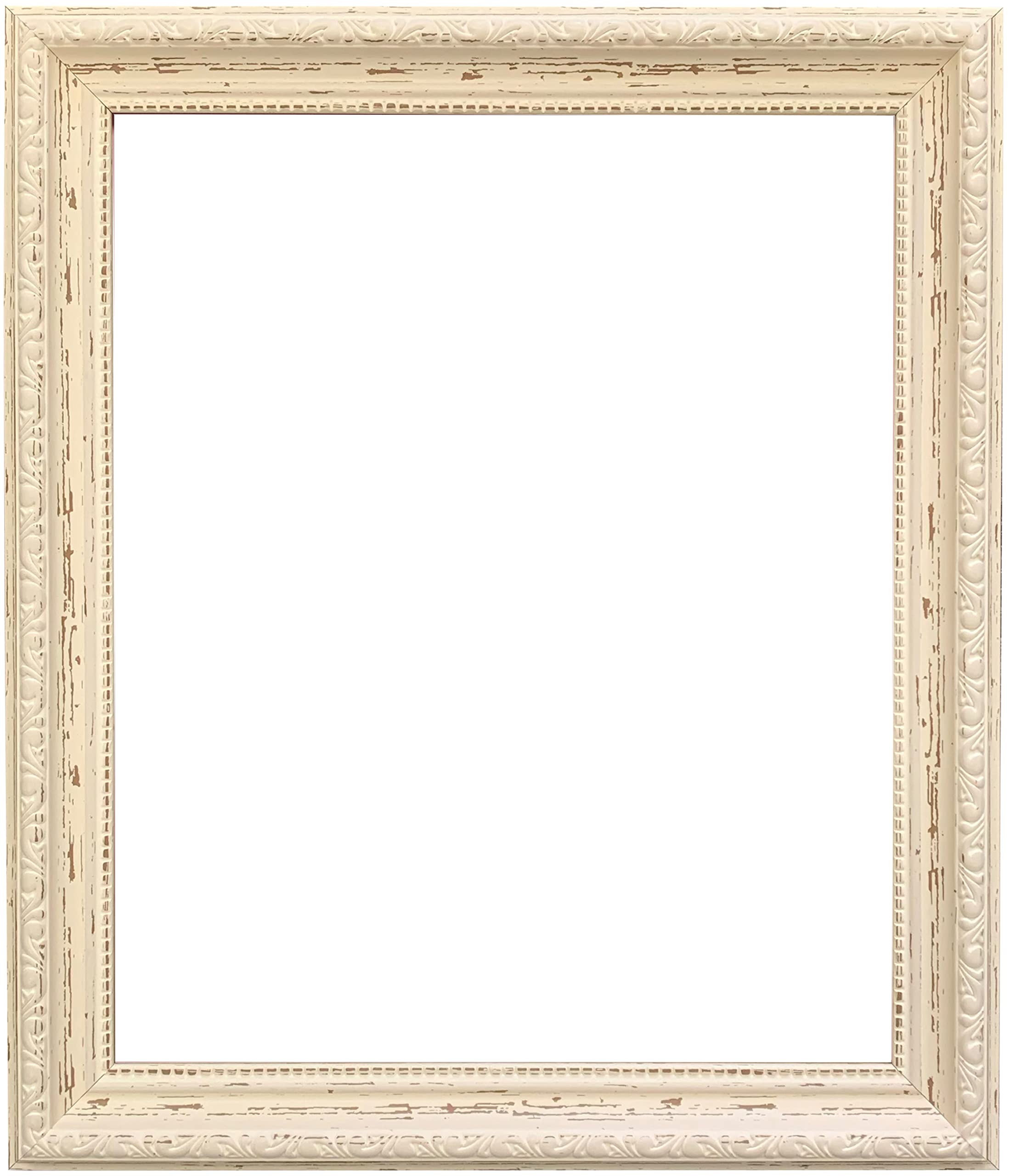 FRAMES BY POST Shabby Chic Distressed Cream Picture Photo Frame 14"x11"