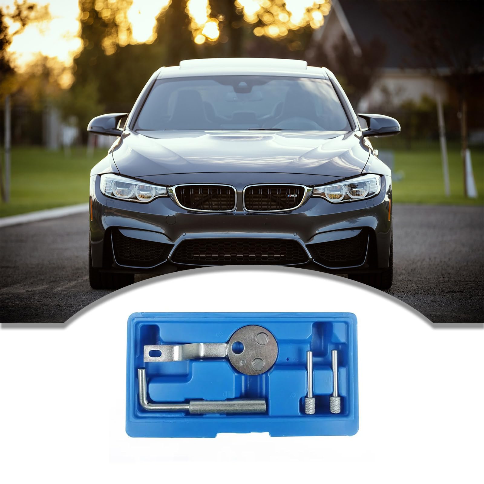 Qsvbeeqj DieselEngine Setting Timing Tools Kit Crank Locking Tool Set for Transit TDCi 0188H 303-1587 01982A 21-251 303-698 0198A Timing Chain Lock Set Engine Timing Timing Belt Tensioner Lock Engine